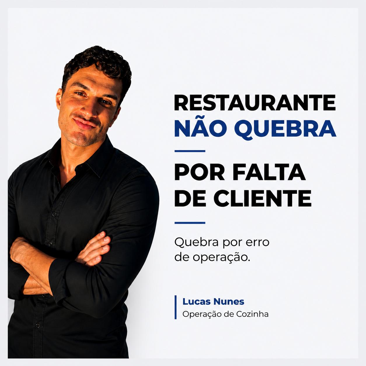 Post Restaurante não quebra